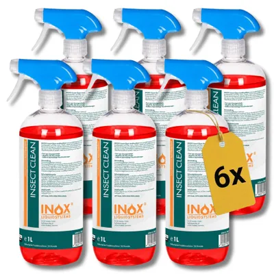 Produktbild von INOX® Insect Clean Insektenreiniger, 6x1L - Insektenentferner Autoreinigung