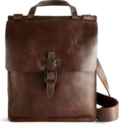 Produktbild von HAROLD'S Leder Businesstasche Umhängetasche Aberdeen Messengerbag Upend Brown dunkelbraun