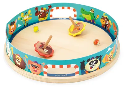 Immagine prodotto di Janod Applepop - trottola in legno per bambini e gioco di abilità