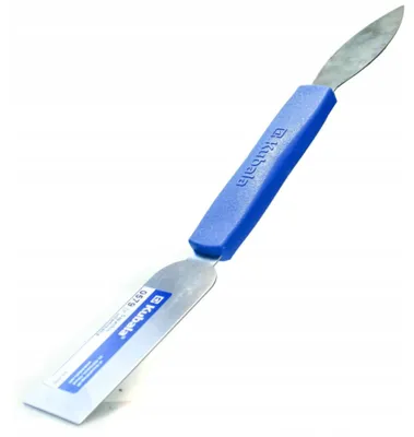 Produktbild von Kubala Beidseitiger Universalspachtel 24 mm, Edelstahl, ergonomischer Griff, Modell 0579