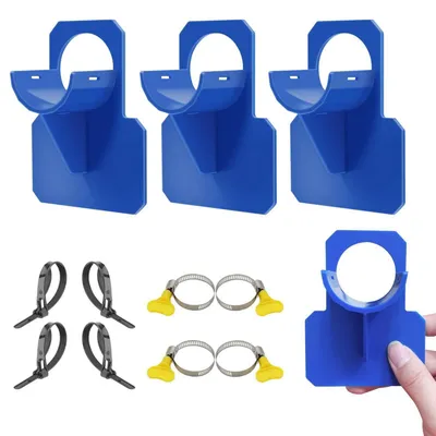 Productafbeelding van 4 blauwe slangklemmen voor slangen met een diameter van 26-38 mm