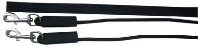 Produktbild von AMKA Doppellonge 16 Meter mit Nylonkordel schwarz 2 Karabiner und Wirbel Longieren