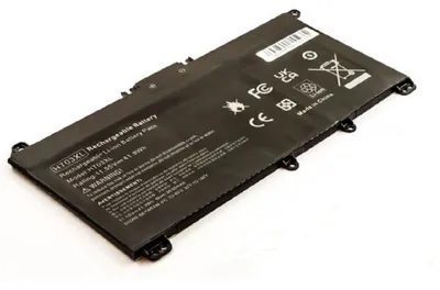 Produktbild von Akku für Hewlett-Packard 15-da1610ng Li-Ion 11,55 Volt 3350 mAh schwarz.