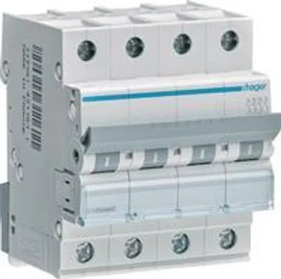 Image de Hager Leitungsschutzschalter 4pol. C-25A, 6kA MCN425 (MCN425)