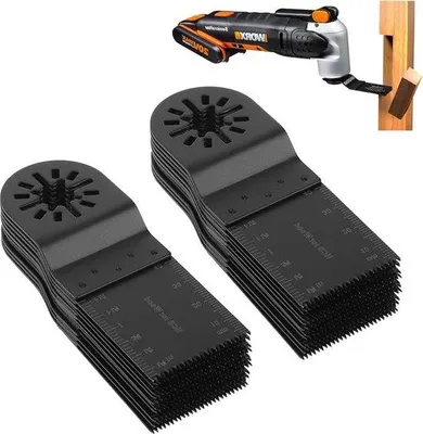 Immagine prodotto di Set di 20 lame per sega oscillante - Combinazione di denti in bimetallo - Accessori per multiutensili per tagli di precisione