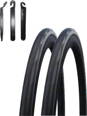 Produktbild von 2 x Schwalbe Durano DD RaceGuard Rennradreifen 25-622 (28 x 1,00") inkl. Reifenheber