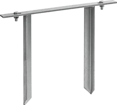 Produktbild von Dehner Bodenanker für Rosenbogen, frostbeständig, 30 x 38 x 2.5 cm, feuerverzinktes und galvanisiertes Metall, dunkelgrau