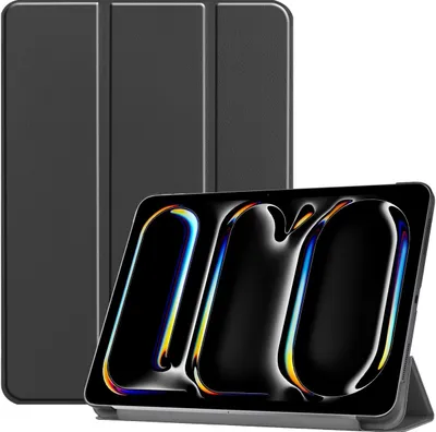 Produktbild von Mobigear Dreifach-Faltetui für iPad Pro 11 Zoll (2024) – Klapphülle – Schwarz