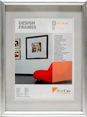 Produktbild von Kunststoff Bilderrahmen Design Frames silber, 70 x 100 cm