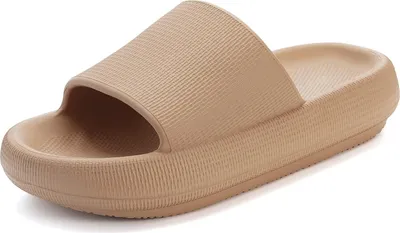 Produktbild von Kissen-Hausschuhe für Damen und Herren | House Slides Duschsandalen | Gepolsterte dicke Sohle