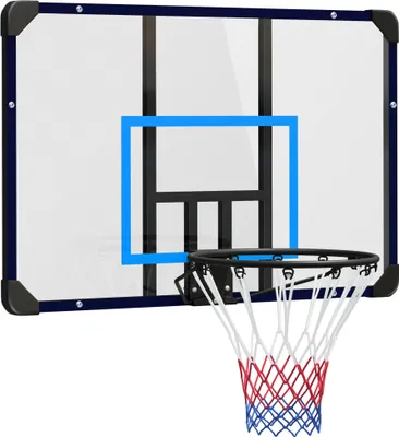 Produktbild von SPORTNOW Basketballkorb, Basketballbrett mit Korb Wandmontage für Outdoor, Stahl