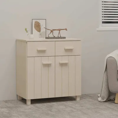 Obrázok produktu pre vidaXL Príborník HAMAR Honey Brown 79x40x80 cm Masívne borovicové drevo
