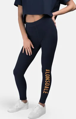 Zdjęcie produktu dla Damskie legginsy DAICHES Navy/Orange XL Lonsdale