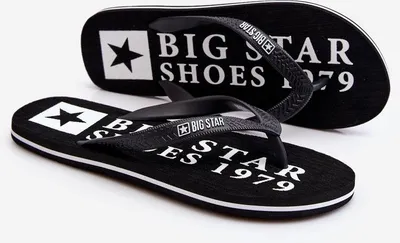 Produktbild von Leichte Herren-Flip-Flops Big Star LL174444 Schwarz 43