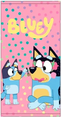 Obrázek produktu pro Bluey osuška růžová 70 x 140 cm