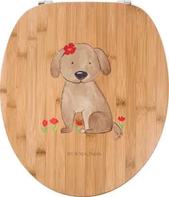 Produktbild von Mr. & Mrs. Panda klo deckel Hund Dame - Transparent - Geschenk, Flauschig, Klodeckel, WC-Sitz, Hunde, Liebenswert, Liebe, WC Sitz, Brille, Niedlich, Toilettendeckel
