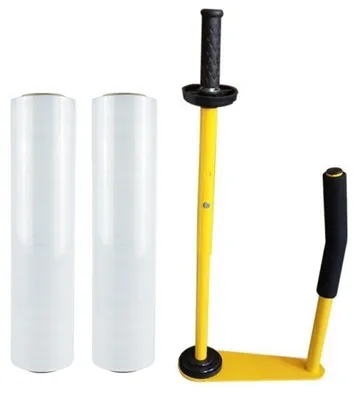 Obrázok produktu pre Odvíjač stretch fólie vrátane 2 rolí stretch fólie 500mm x 290m