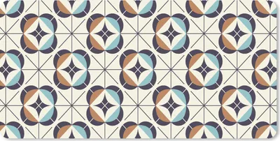 Produktbild von MuchoWow® Mauspad Mousepad Retro - Design - Geometrie 60x30 cm - Mousepads - Maus Mat - Pad - Mausunterlage - Nachhaltig