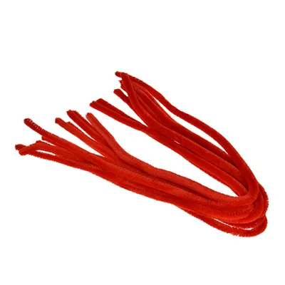 Produktbild von Pfeifenputzer rot, 10 Stk. ø 8 mm / 50 cm