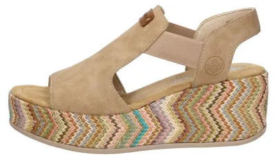 Image de Rieker Sandalen Hak Sandalen Hak - Beige - Maat 39