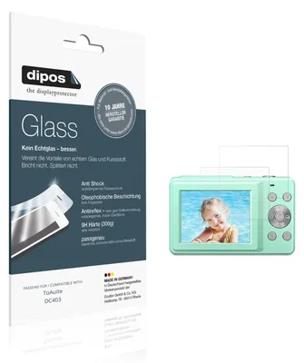 Produktbild von 2x Schutzfolie für ToAuite DC403 matt - Anti-Shock 9H Folie dipos Glass Kunststoffglas