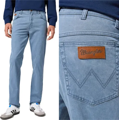 Immagine prodotto di WRANGLER, Jeanshosen da uomo, slim fit, TEXAS SLIM, W33 L34, Blau, Jeans, baggyjeans, buggy