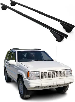 Obrázek produktu pro Příčné střešní nosiče pro Jeep Grand Cherokee 1991–1999, černé