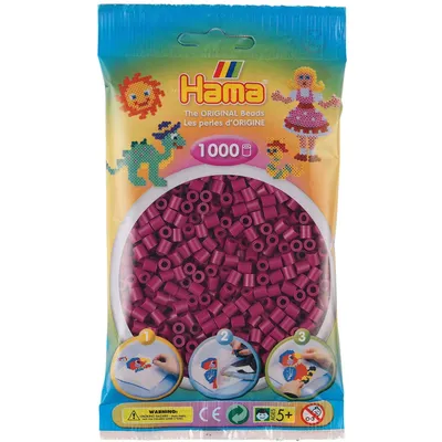 Obrázek produktu pro Hama 207-82 Hama Bügelperlen midi, pflaume, im Beutel