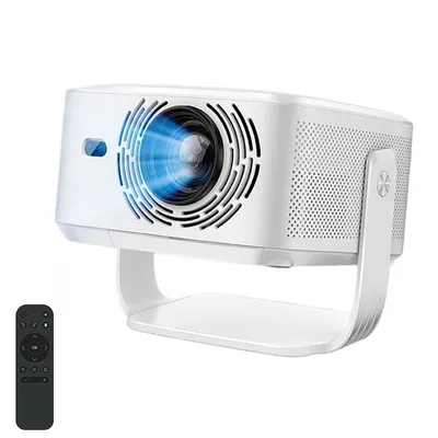 Image de Projecteur intelligent ZELURXX, décodage 8K, 1 100 lumens ANSI, Android 14, Wi-Fi 6, correction automatique de la distorsion trapézoïdale, Bluetooth 5.4, haut-parleurs Hi-Fi, HY450 MAX