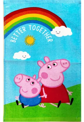Produktbild von Peppa Wutz Together Handtuch, Gesichtswaschlappen, Handtuch 30x50 cm