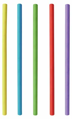 Produktbild von 100x Papiertrinkhalme Shake-Halme Kaltgetränke 25 cm Ø 8 mm farbig sortiert