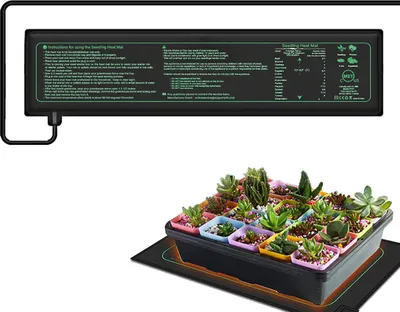 Zdjęcie produktu dla Mata grzewcza do kiełkowania sadzonek, mata grzewcza do roślin Mata grzewcza do gadów Terrarium Temperatura browaru Podkładka grzewcza Mata dla zwierząt Cieplejsza mata do łóżka, 10x52,5cm