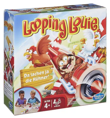 Produktbild von Hasbro Gaming Looping Louie, Gesellschaftsspiel für 2-4 Spieler ab 4 Jahren