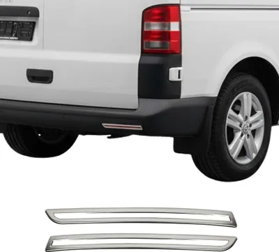 Image de Cadres de Réflecteurs pour VW T6 T6.1 Transporter 2015-2024 inox Porte double