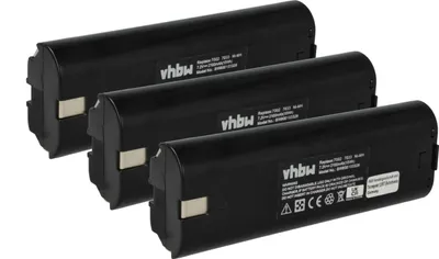 Produktbild von vhbw 3x Akku Ersatz für Makita 632003-2, 632002-4, 7000, 191679-9, 192695-4, 192532-2, 7033, 7002 für Werkzeug (2100 mAh, NiMH, 7,2 V)