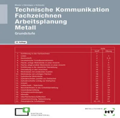 Produktbild von Technische Kommunikation: Fachzeichnen - Arbeitsplanung - Metall Grundstufe