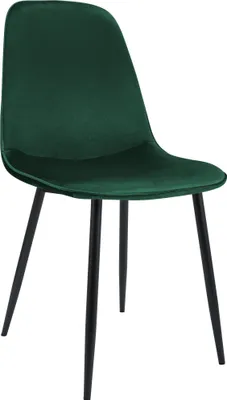 Produktbild von CLP Esszimmerstuhl Maryam gepolstert mit Rückenlehne grün Material Samt