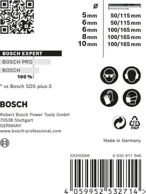 Produktbild von Bosch EXPERT Hammerbohrer SDS plus-7X 5tlg Set