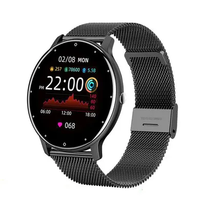 Produktbild von Smartwatch mit Herzfrequenz, Blutdruck & Blutsauerstoff – Fitness Tracker Uhr mit Schlafmonitor, HD Touchscreen, IP67 wasserdicht
