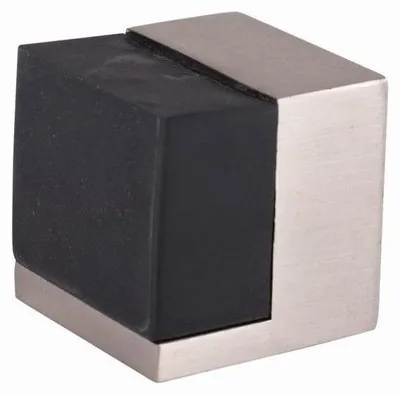 Produktbild von Türstopper, 40 x 40 mm, Nickel satiniert