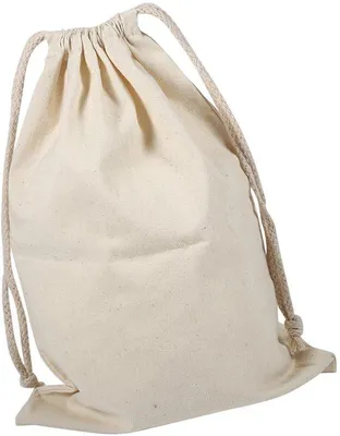 Image de Sac de voyage en coton à cordon - Sac de rangement à cordon pour les voyages et la maison, 22 x 28 cm, 1 pièce