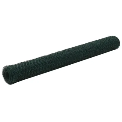 Zdjęcie produktu dla vidaXL Ogrodzenie z drutu stalowego z powłoką PVC 25x1,2 m Zielony