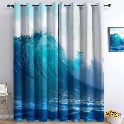 Imagen del producto de Cortina opaca con ojales, 280 x 75 cm