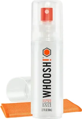 Produktbild von WHOOSH, Bildschirm-Reinigungsspray 80ml mit Mikrofasertuch, Transparent