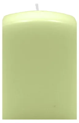 Produktbild von Quader Kerzen Kiwi Hellgrün 10 x Ø 6/6 cm, 16 Stück