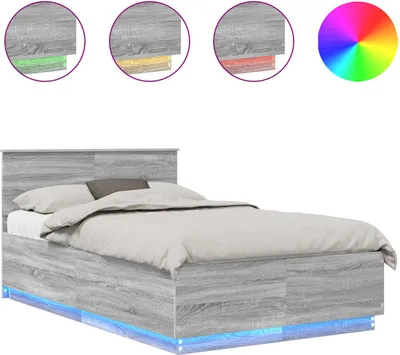Immagine prodotto di vidaXL Struttura del letto grigio Sonoma 120 x 200 cm in materiale ligneo