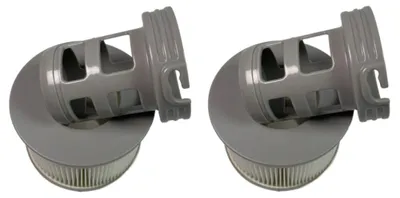 Produktbild von 2x Trade-Shop Pool-Filter / Filterkartusche inkl. Adapter kompatibel mit MSpa Bubble Spa Elegance b-140a, Castello b-141, Jet Spas, Lidl Jacuzzi 2019