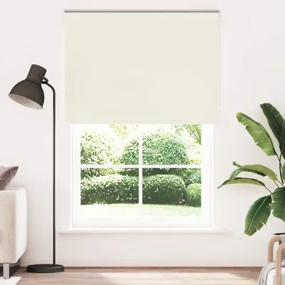 Image de vidaXL Store d'obscurcissement blanc crème 150x210cm Largeur de tissu 146,6cm
