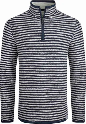 Produktbild von Weird Fish - "Shorling" Pullover mit kurzem Reißverschluss für Herren WF219 (3XL) (Ecru)