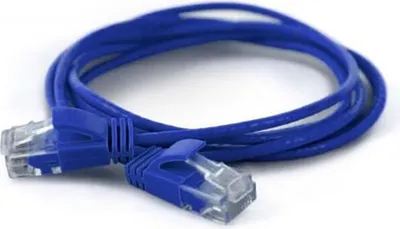 Produktbild von Wantec 7239, 0,1 m, Cat6a, U/UTP (UTP), RJ-45, RJ-45, Blau